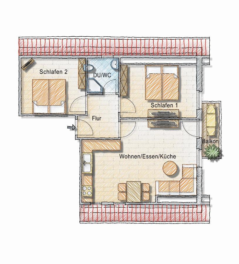 Dyke Appartements Бюзум Экстерьер фото