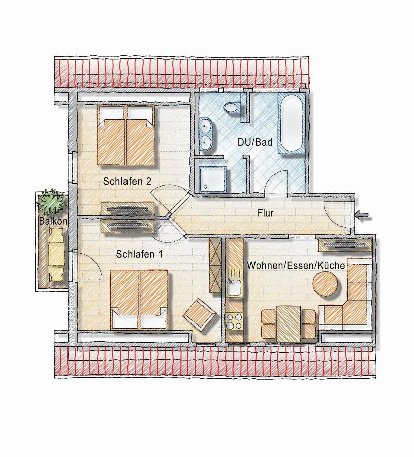 Dyke Appartements Бюзум Экстерьер фото